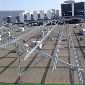 PV Solárny panel Montáž Solárna oceľová koľajnica / plochá dlaždicová lišta Montáž na stenu