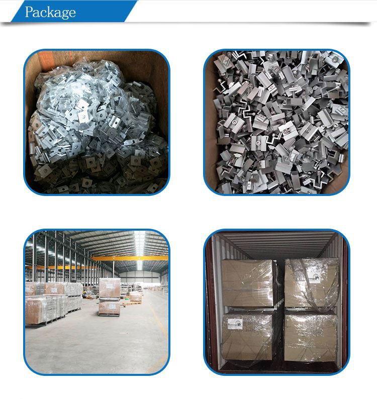 solar middle end clamp package