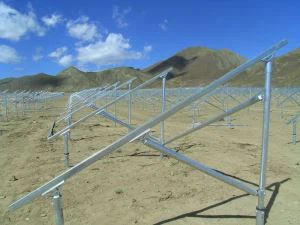 Hliník montážne koľajnice solárny Panel zem systém upevnenia