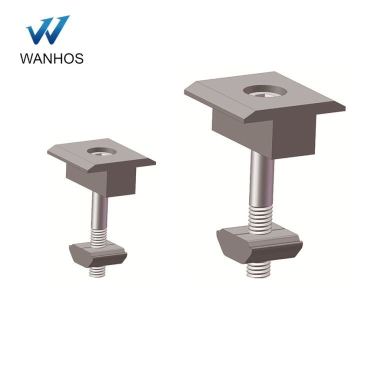 Frameless Solar Panel Inter Clamp Solar Mounting