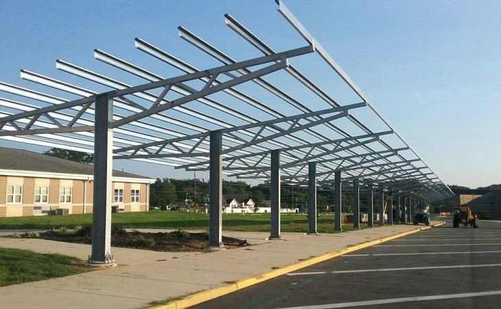 Residential Solar Carport Mounting Structure