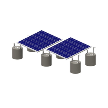 Predradené nastaviteľné slnečné oceľové nohy so záťažou