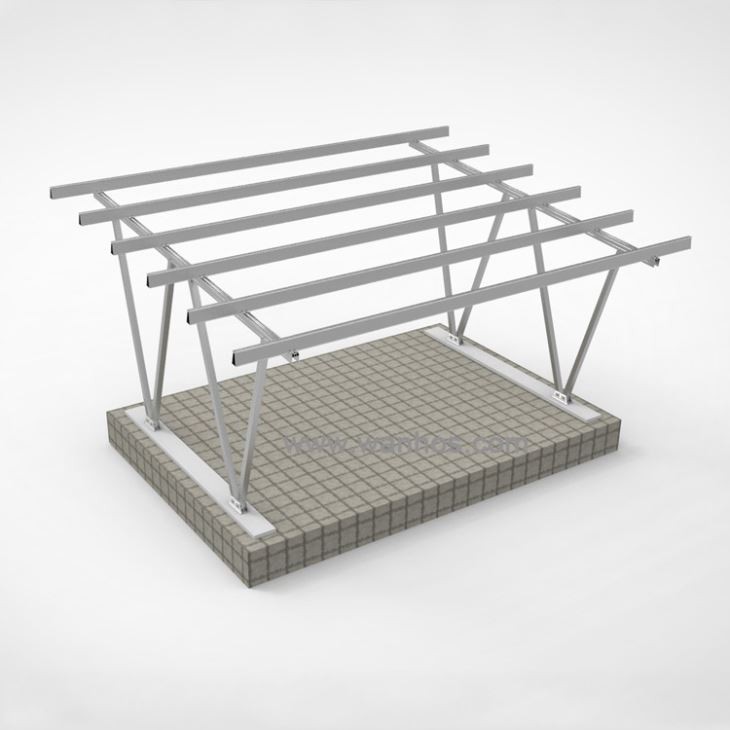 Solar Car Carport Support With Solar Panel Carport Parking System Solar Pv Mounting Structure