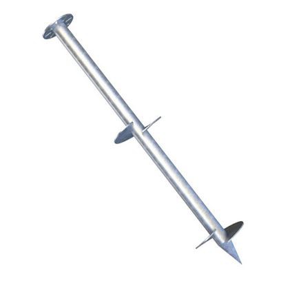 Flange Ground Pile Spiral Earth Anchor